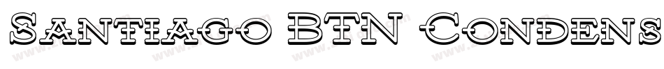 Santiago BTN Condensed Light字体转换